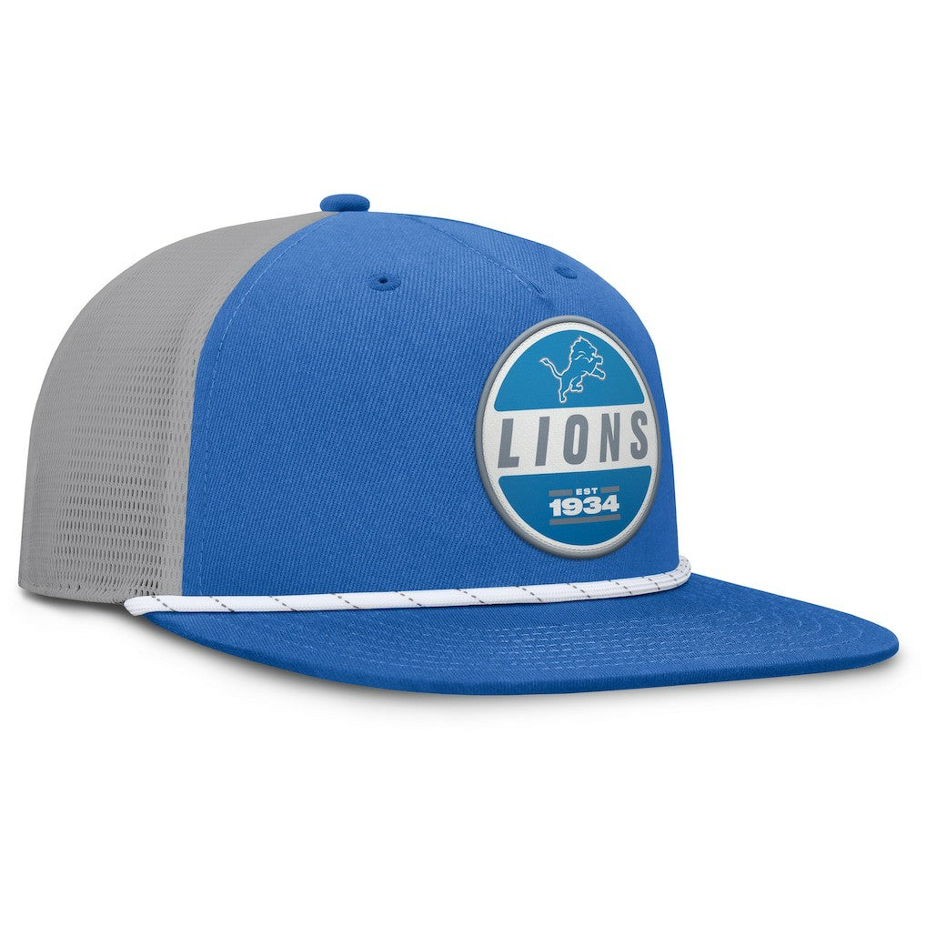 Detroit Lions Edge Rush Trucker Adjustable Hat Blue/Gray | Fanatics