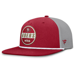 San Francisco 49ers Edge Rush Trucker Adjustable Hat Scarlet/Gray | Fanatics
