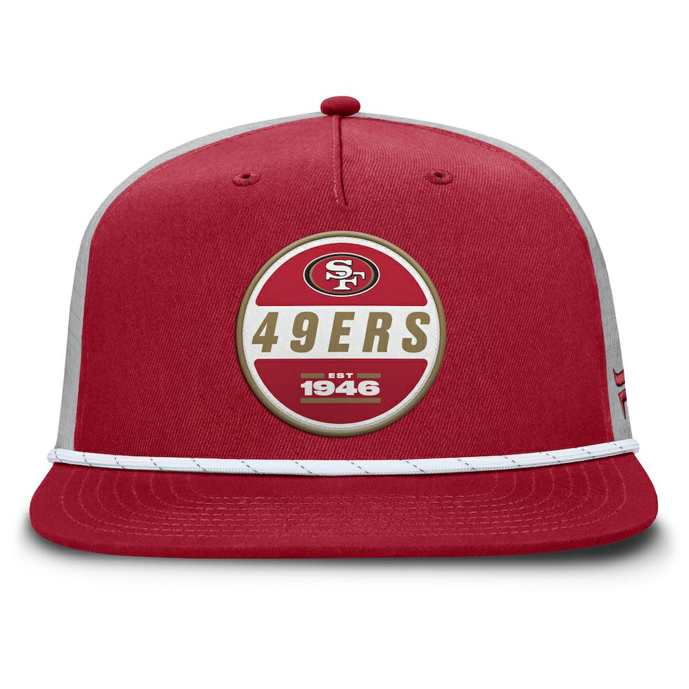 San Francisco 49ers Edge Rush Trucker Adjustable Hat Scarlet/Gray | Fanatics