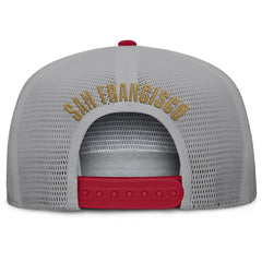 San Francisco 49ers Edge Rush Trucker Adjustable Hat Scarlet/Gray | Fanatics