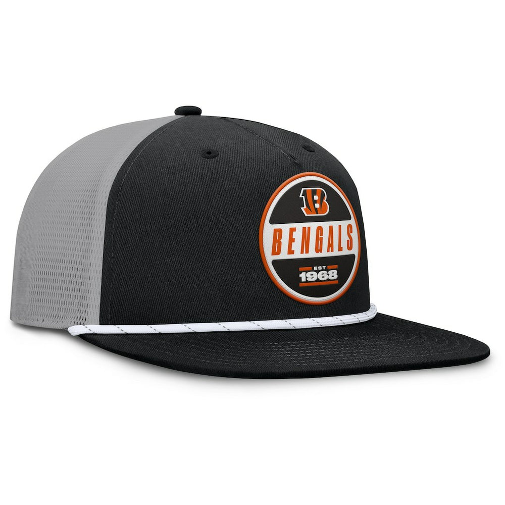 Cincinnati Bengals Edge Rush Trucker Adjustable Hat Black/Gray | Fanatics