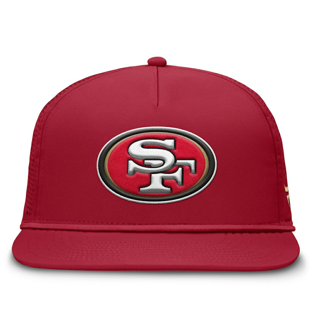 San Francisco 49ers Cryptic Trucker Adjustable Hat Scarlet | Fanatics