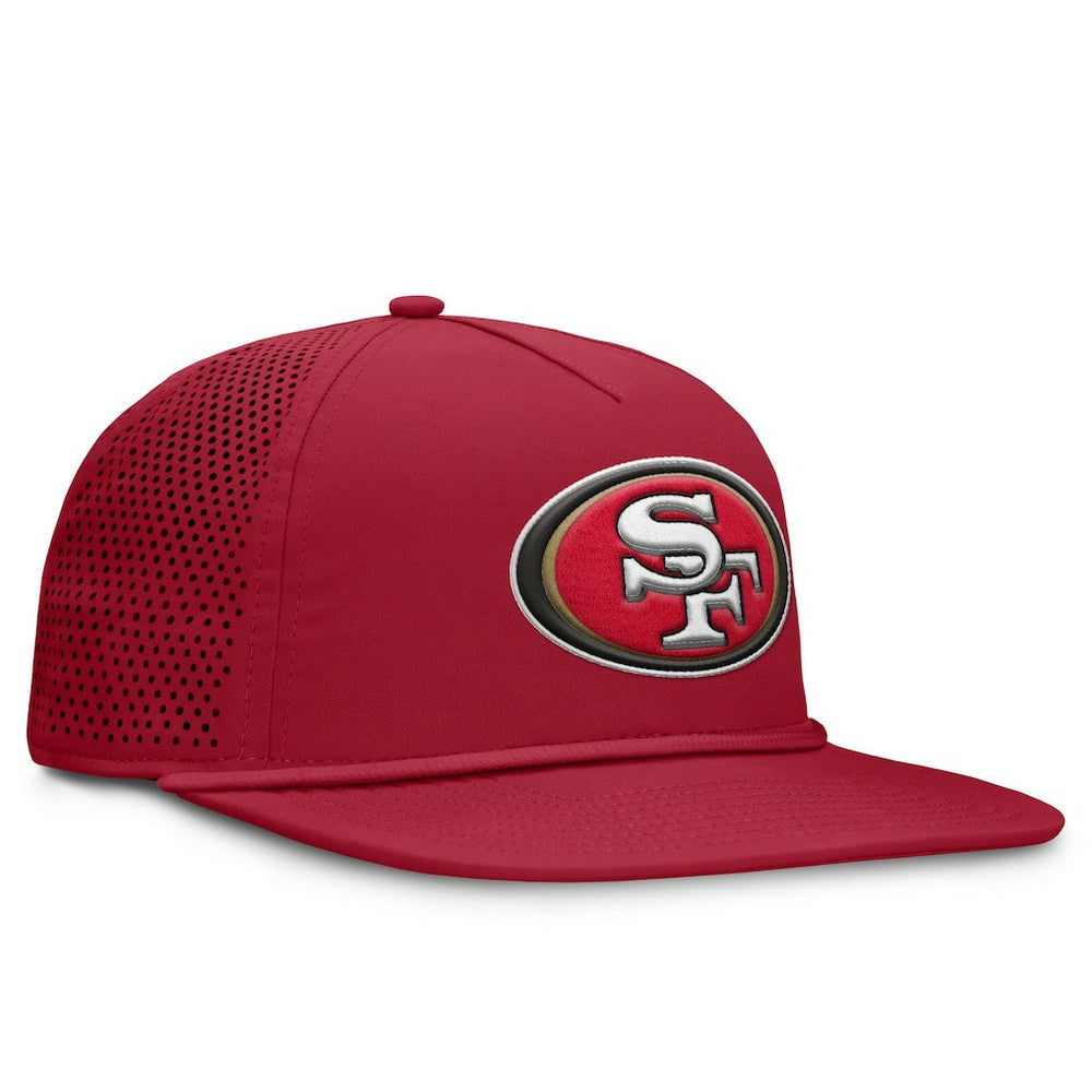 San Francisco 49ers Cryptic Trucker Adjustable Hat Scarlet | Fanatics