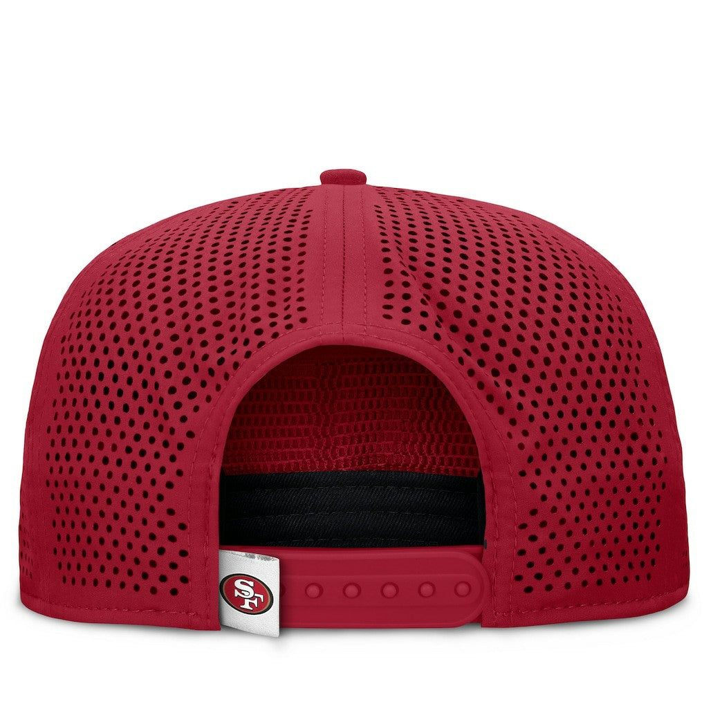 San Francisco 49ers Cryptic Trucker Adjustable Hat Scarlet | Fanatics