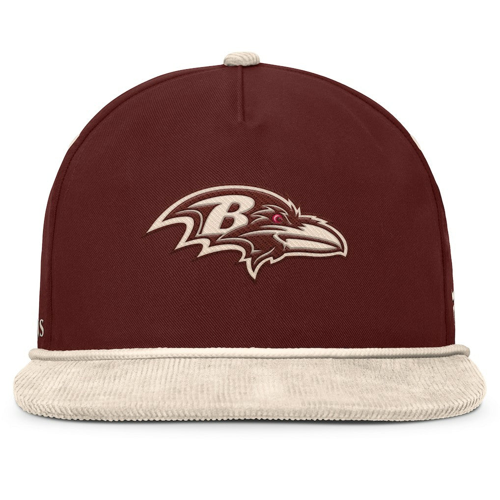Baltimore Ravens NFL Reminisce Golfer Adjustable Hat Brown | Fanatics