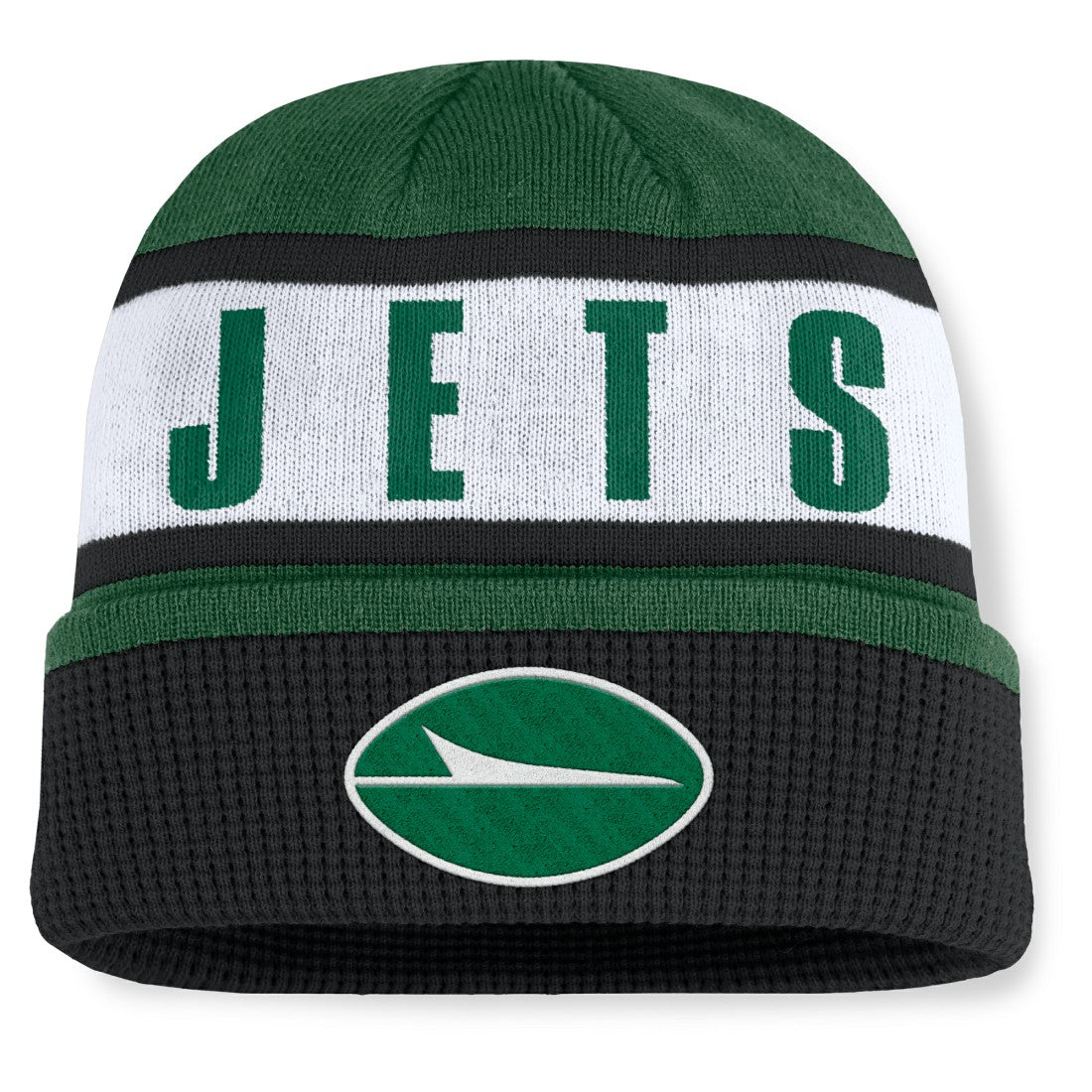 New York Jets Oskie Cuffed Knit Hat Green/Black | Fanatics