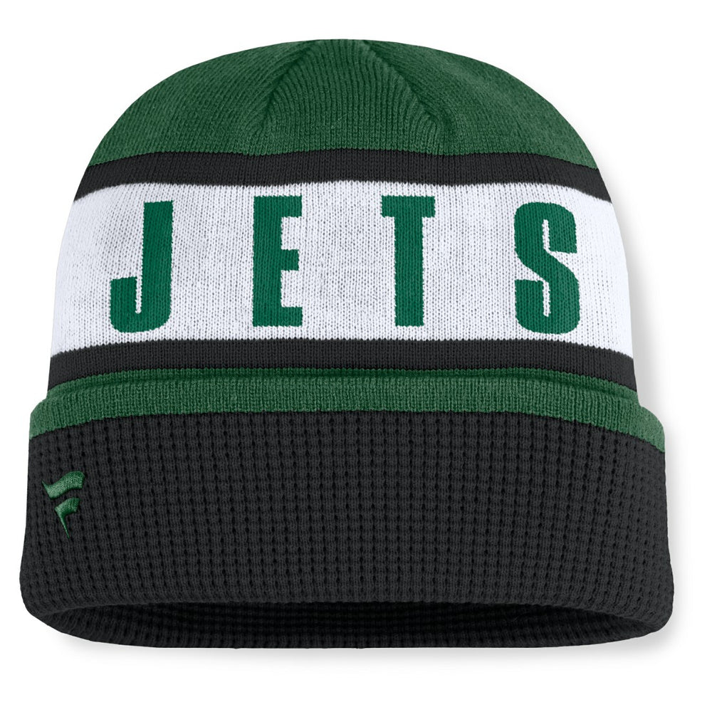 New York Jets Oskie Cuffed Knit Hat Green/Black | Fanatics