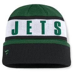 New York Jets Oskie Cuffed Knit Hat Green/Black | Fanatics
