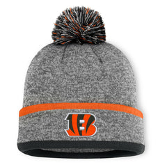 Cincinnati Bengals Motion Cuffed Knit Hat with Pom Heather Gray | Fanatics