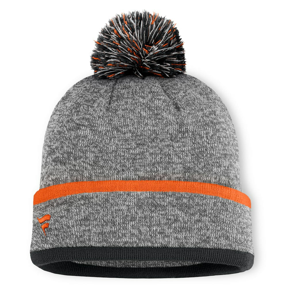 Cincinnati Bengals Motion Cuffed Knit Hat with Pom Heather Gray | Fanatics