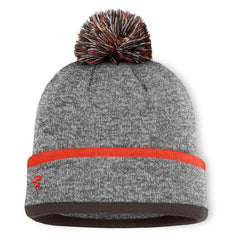 Cleveland Browns Motion Cuffed Knit Hat with Pom Heather Gray | Fanatics