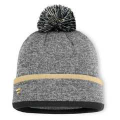 New Orleans Saints Motion Cuffed Knit Hat with Pom Heather Gray | Fanatics