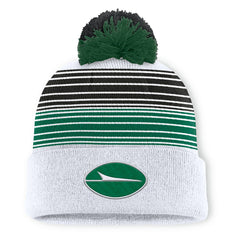 New York Jets Ghost Cuffed Knit Hat with Pom White | Fanatics