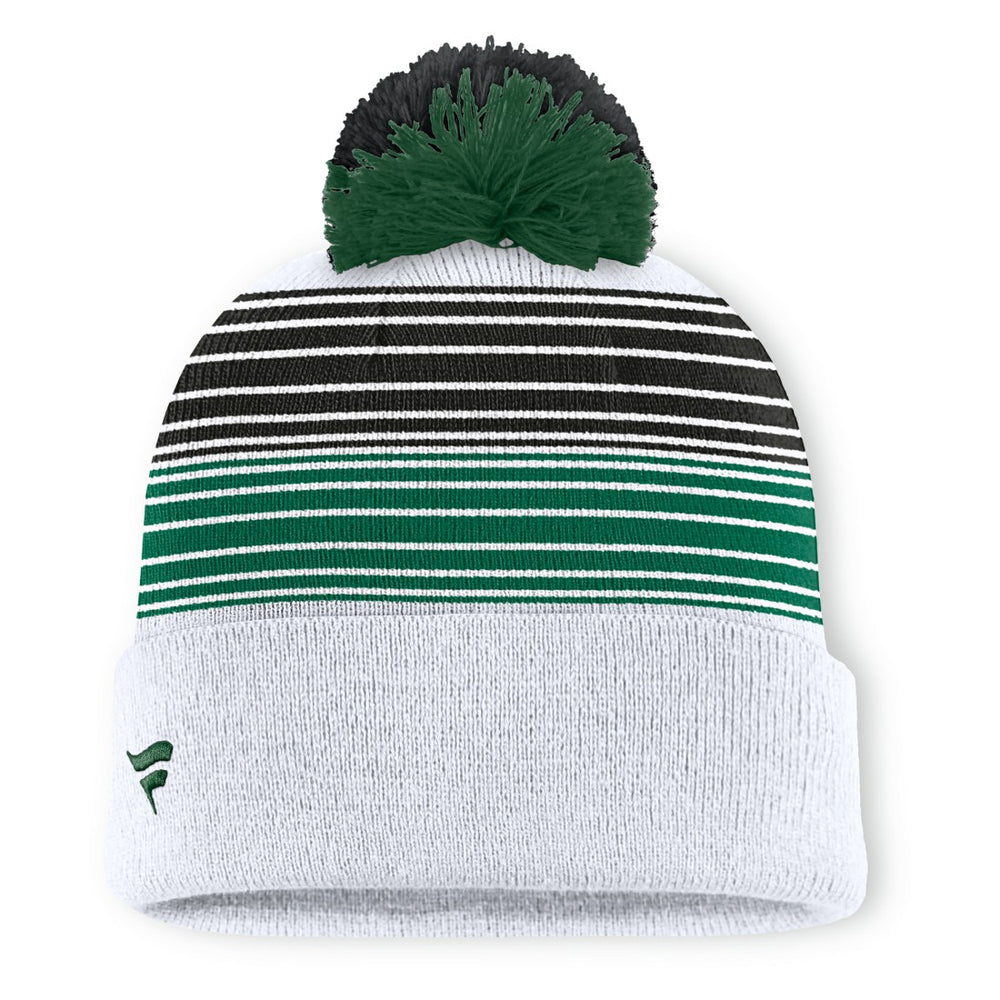 New York Jets Ghost Cuffed Knit Hat with Pom White | Fanatics