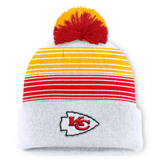 Kansas City Chiefs Ghost Cuffed Knit Hat with Pom White | Fanatics