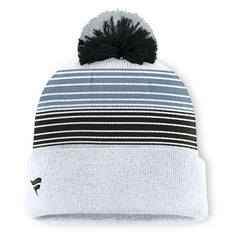 Las Vegas Raiders Ghost Cuffed Knit Hat with Pom White | Fanatics