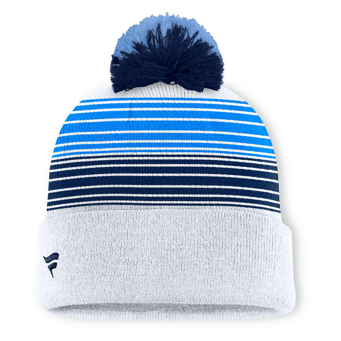 Tennessee Titans Ghost Cuffed Knit Hat with Pom White | Fanatics