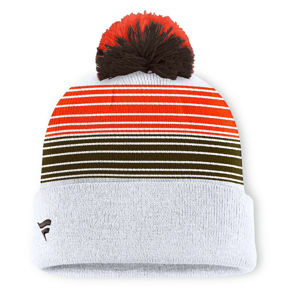 Cleveland Browns Ghost Cuffed Knit Hat with Pom White | Fanatics