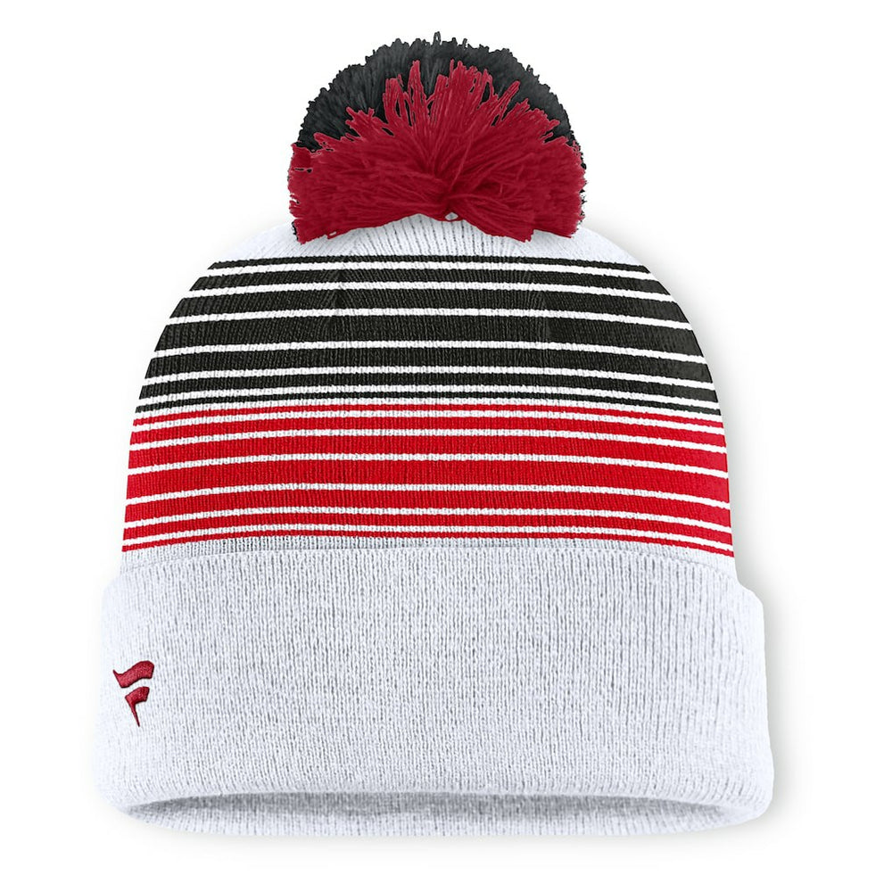 San Francisco 49ers Ghost Cuffed Knit Hat with Pom White | Fanatics