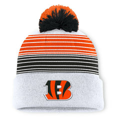 Cincinnati Bengals Ghost Cuffed Knit Hat with Pom White | Fanatics