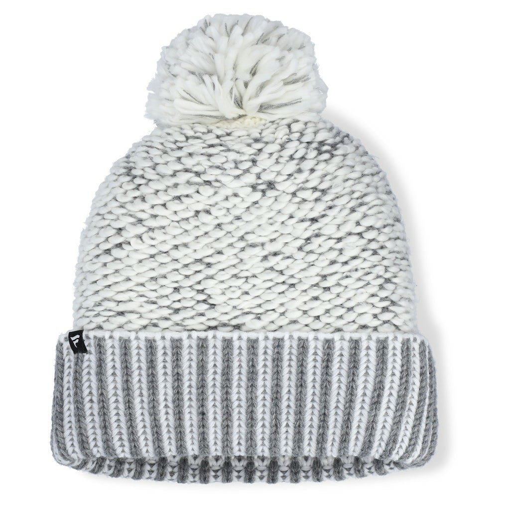 Detroit Lions Women's Pro Set Cuffed Knit Hat with Pom Heather Gray | Fanatics