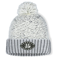 Cincinnati Bengals Women's Pro Set Cuffed Knit Hat with Pom Heather Gray | Fanatics