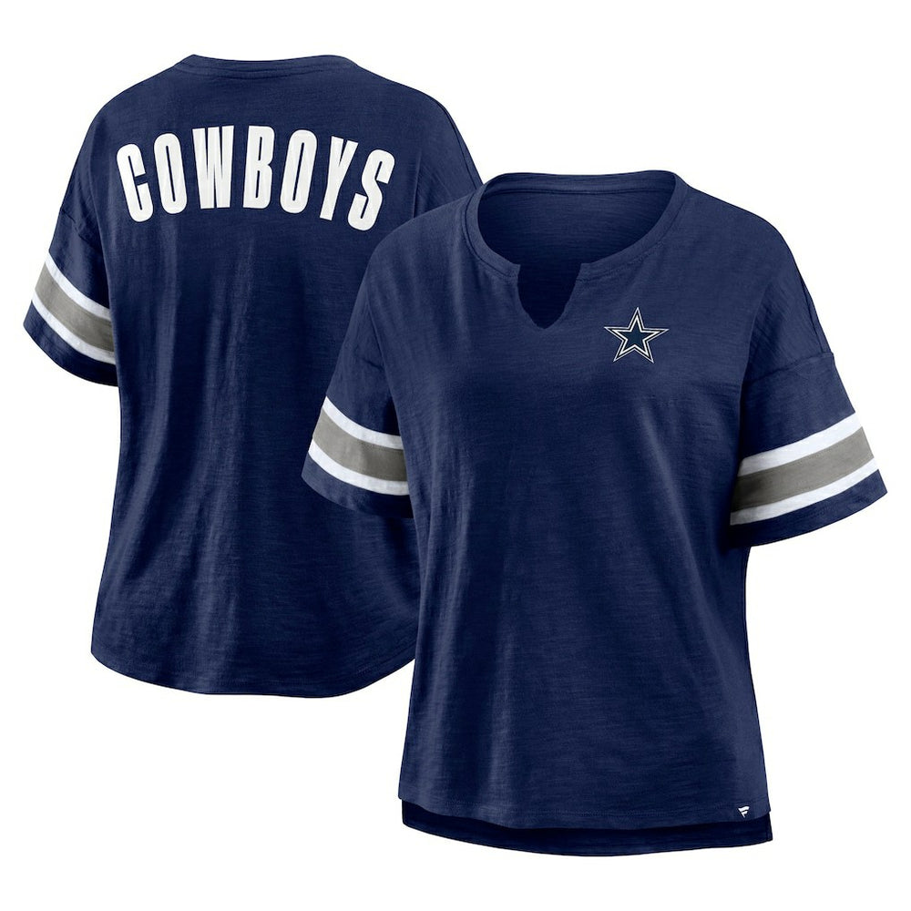 Dallas Cowboys Women's Redzone Curl Route T-Shirt Navy | Fanatics