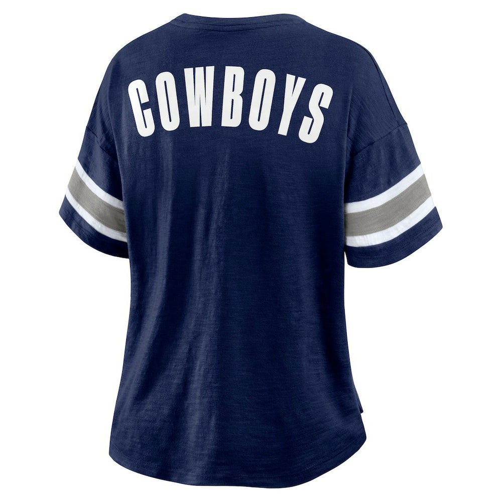 Dallas Cowboys Women's Redzone Curl Route T-Shirt Navy | Fanatics
