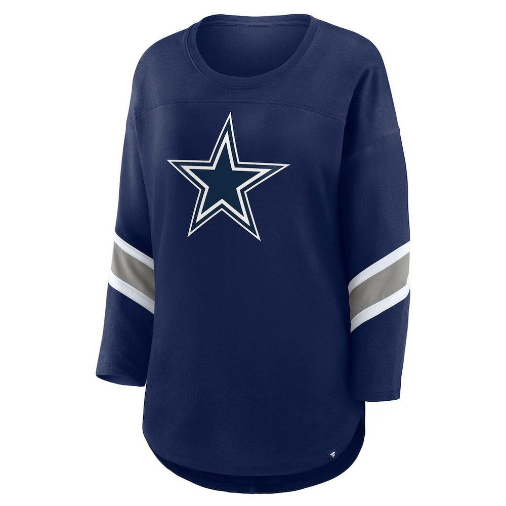 Dallas Cowboys Women's Redzone 3/4-Sleeve T-Shirt Navy | Fanatics