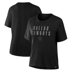 Dallas Cowboys Women's Blackout Kneel Down Legacy T-Shirt Black | Fanatics