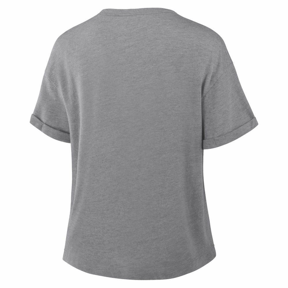 Dallas Cowboys Women's Pennant Wave Tribute Tri-Blend Boxy T-Shirt Heather Gray | Fanatics