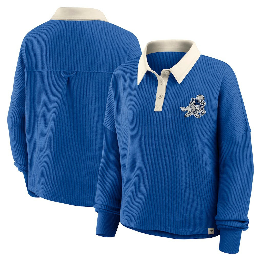 Dallas Cowboys Women's Oversized Hometown Premium Thermal Long Sleeve Shirt Royal | Fanatics
