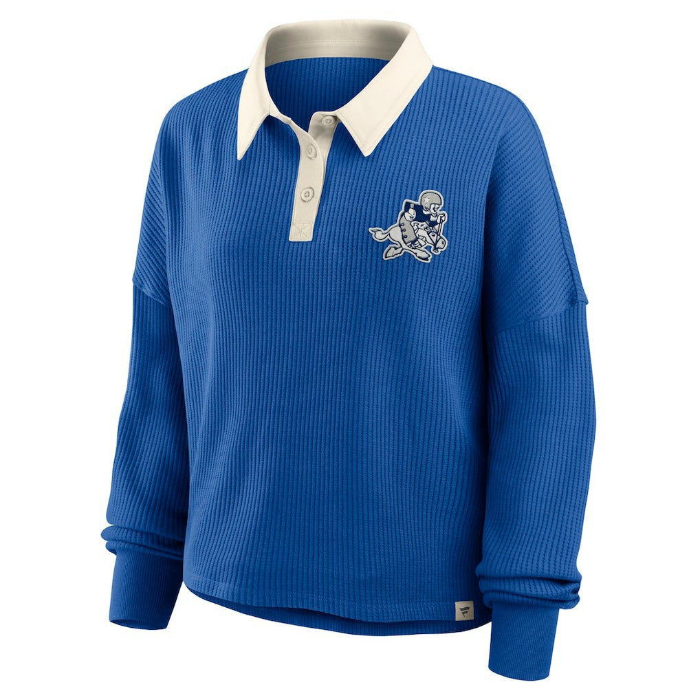 Dallas Cowboys Women's Oversized Hometown Premium Thermal Long Sleeve Shirt Royal | Fanatics