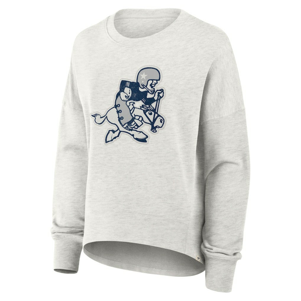 Dallas Cowboys Women's Oversized Hometown Pullover Sweatshirt Heather Gray | Fanatics