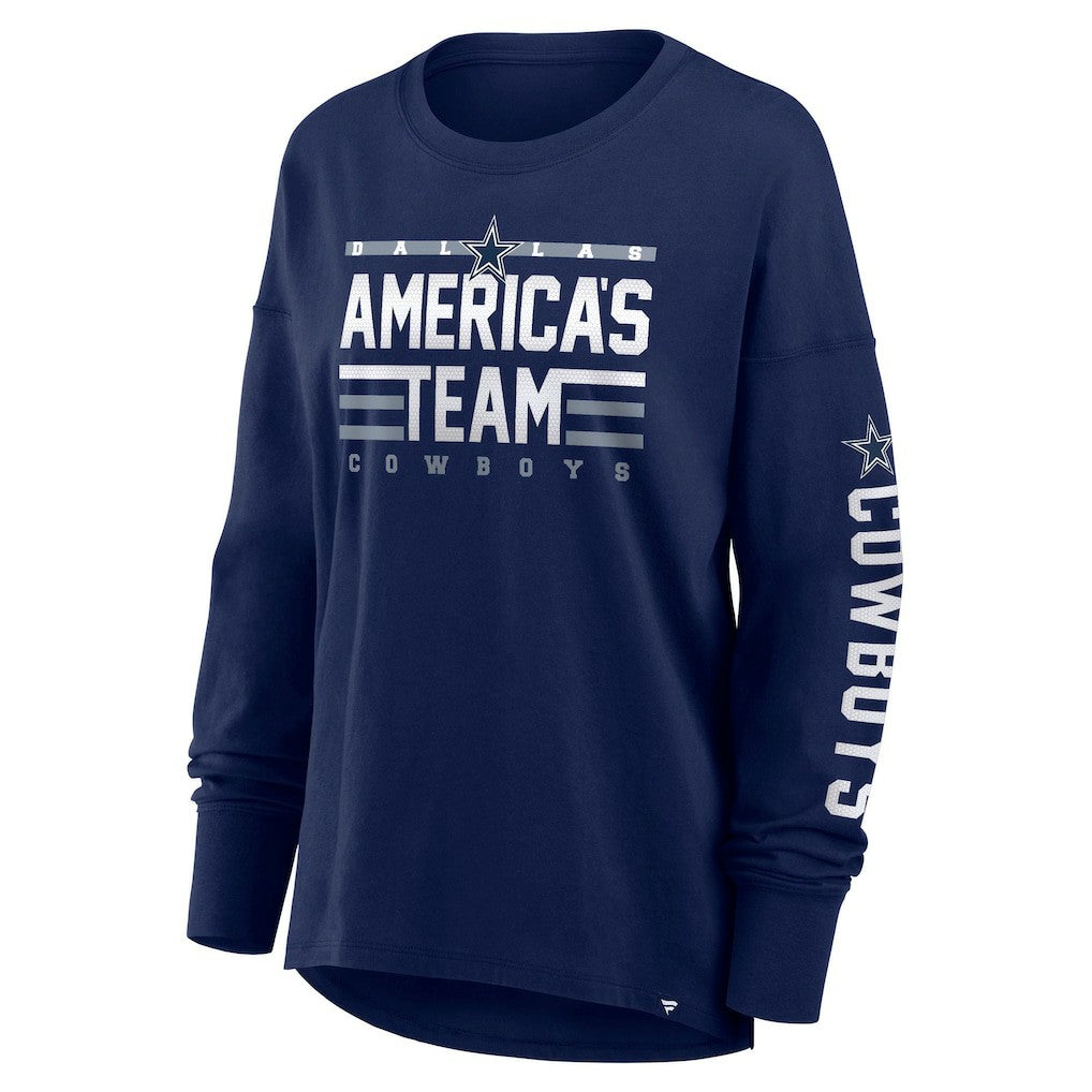 Dallas Cowboys Women's Hometown Legacy Long Sleeve T-Shirt Navy | Fanatics