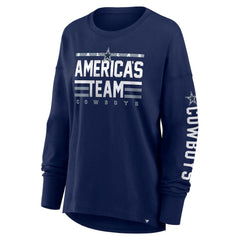 Dallas Cowboys Women's Hometown Legacy Long Sleeve T-Shirt Navy | Fanatics