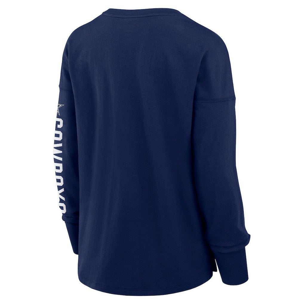 Dallas Cowboys Women's Hometown Legacy Long Sleeve T-Shirt Navy | Fanatics