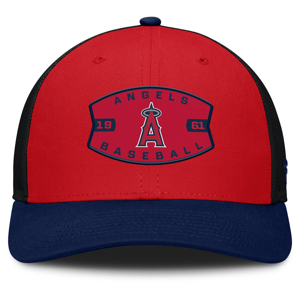 Los Angeles Angels Fanatics Cutoff Adjustable Trucker Hat - MLB