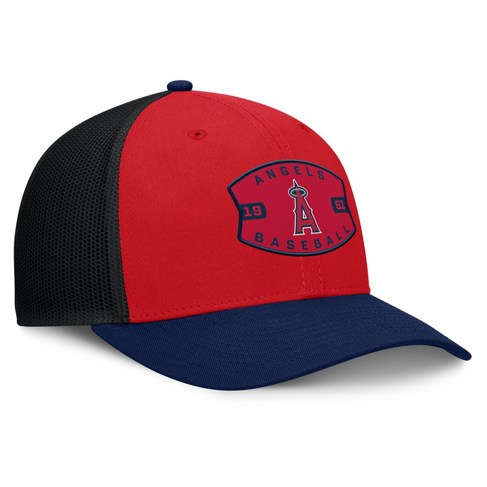 Los Angeles Angels Fanatics Cutoff Adjustable Trucker Hat - MLB