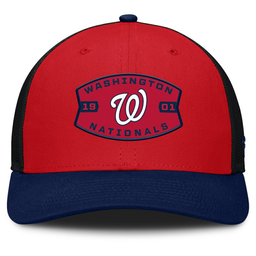 Washington Nationals Fanatics Cutoff Adjustable Trucker Hat - MLB