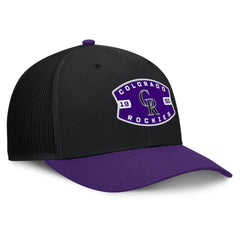 Colorado Rockies Fanatics Cutoff Adjustable Trucker Hat - MLB