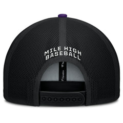 Colorado Rockies Fanatics Cutoff Adjustable Trucker Hat - MLB