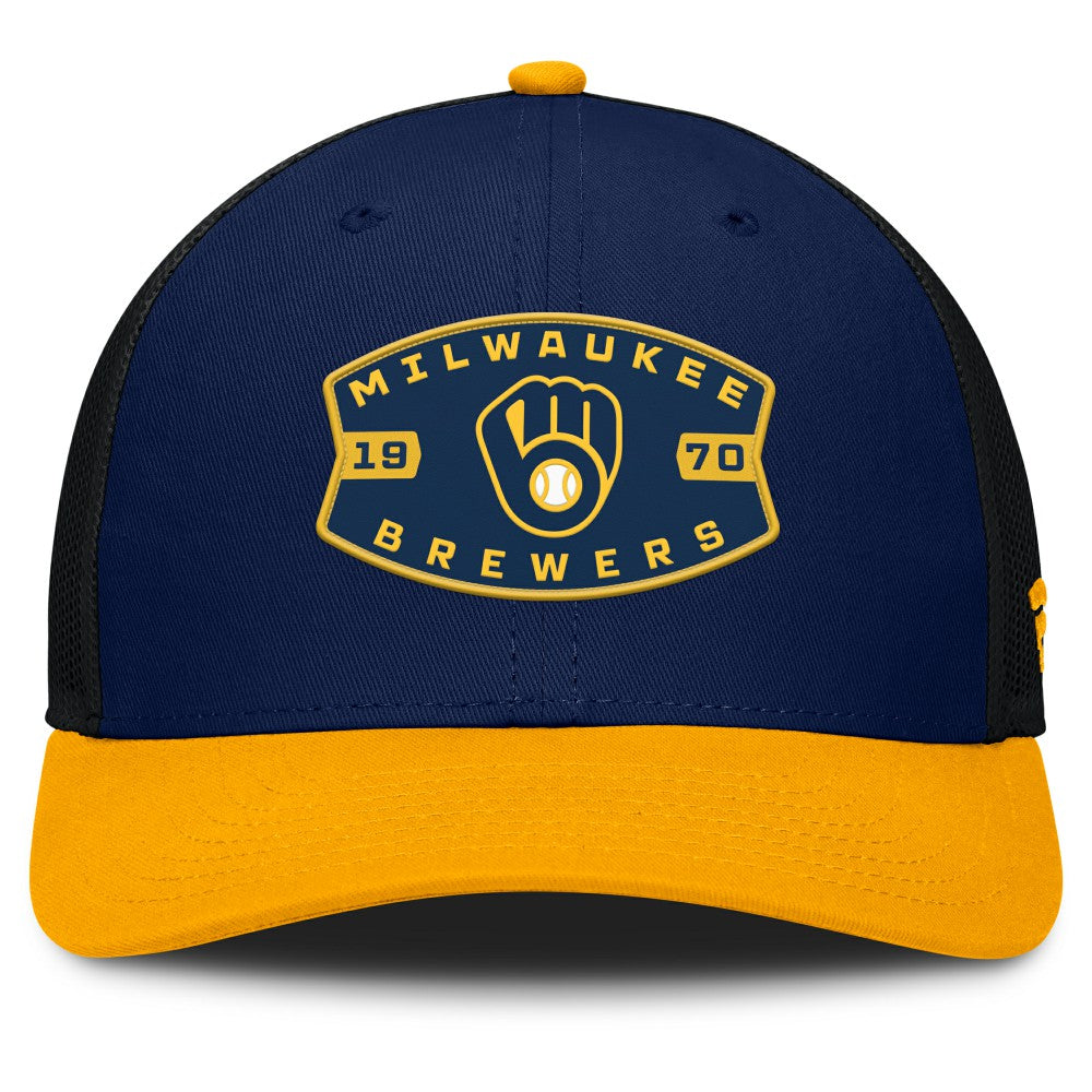 Milwaukee Brewers Fanatics Cutoff Adjustable Trucker Hat - MLB