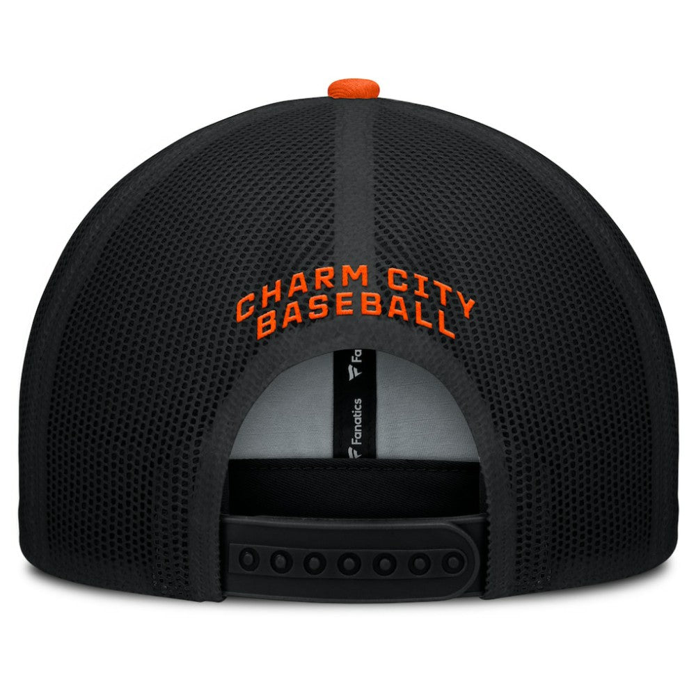 Baltimore Orioles Fanatics Cutoff Adjustable Trucker Hat - MLB