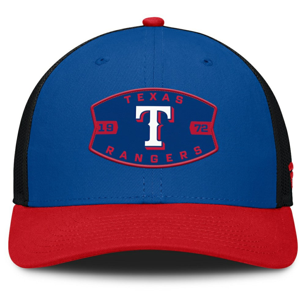 Texas Rangers Fanatics Cutoff Adjustable Trucker Hat - MLB