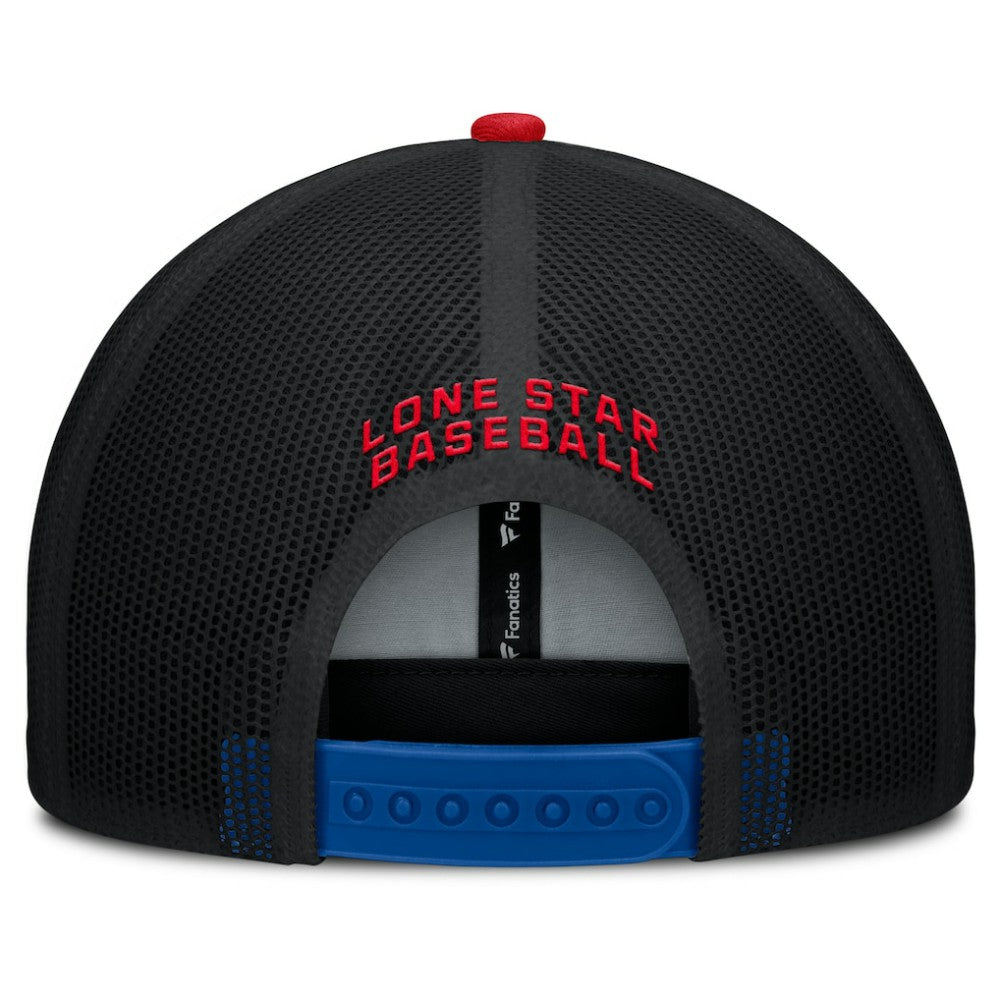 Texas Rangers Fanatics Cutoff Adjustable Trucker Hat - MLB