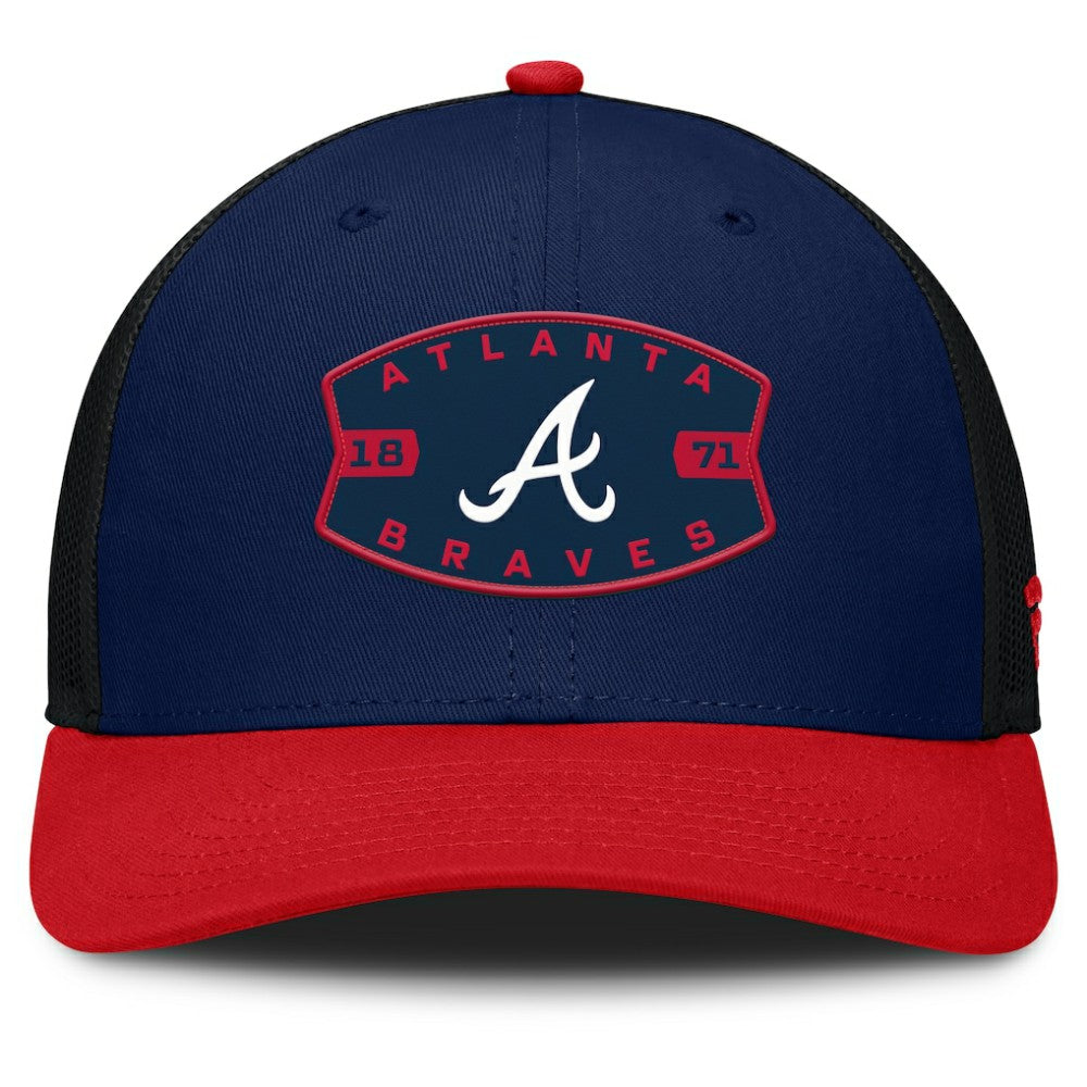 Atlanta Braves Fanatics Cutoff Adjustable Trucker Hat - MLB
