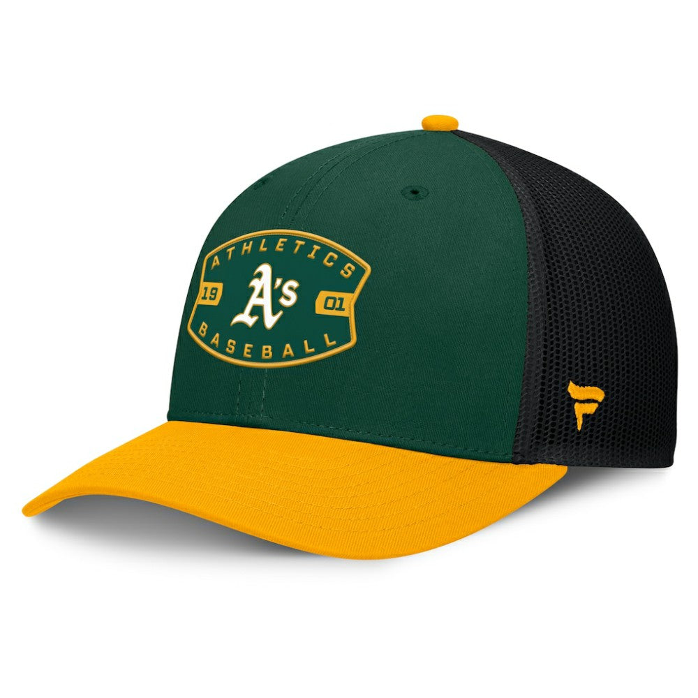Athletics Fanatics Cutoff Adjustable Trucker Hat - MLB