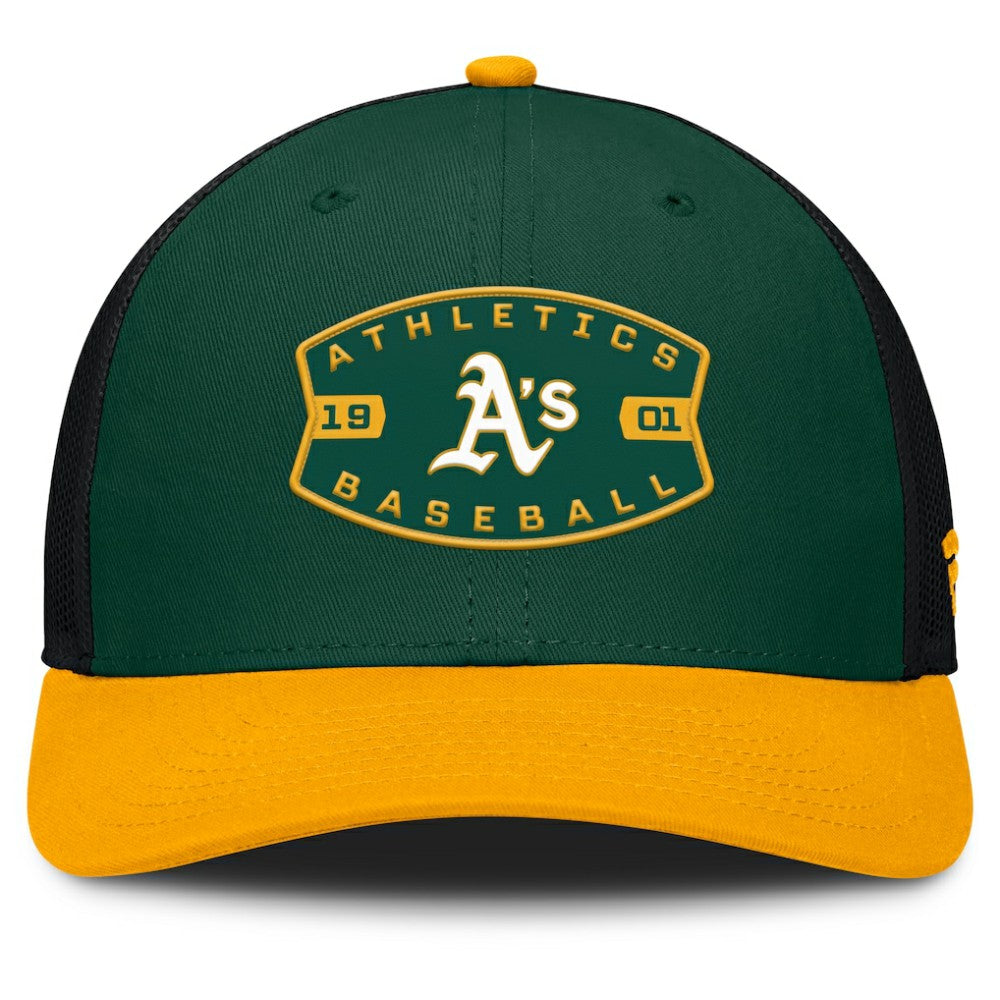 Athletics Fanatics Cutoff Adjustable Trucker Hat - MLB