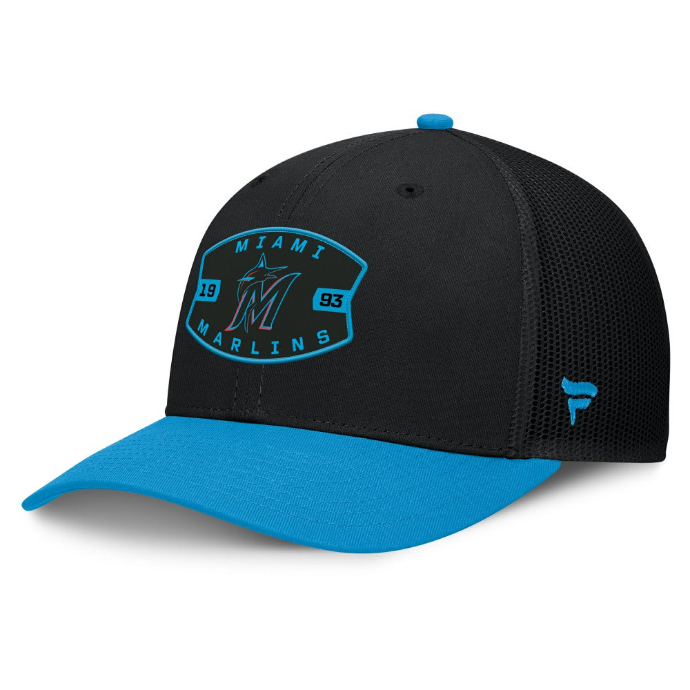 Miami Marlins Fanatics Cutoff Adjustable Trucker Hat - MLB